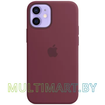 Чехол для телефона Apple MagSafe Silicone Case для iPhone 12 mini (сливовый) картинка 5